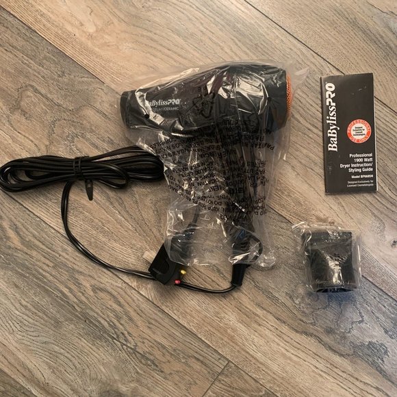 NEW BABYLISSPRO PORCELAIN CERAMIC PROFESSIONAL CARRERA2 1900W HAIR BLOW DRYER - Picture 5 of 8